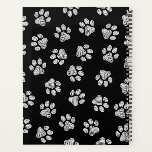 Doodle Paws, Dog Paws, White Paws Planner (Achterkant)