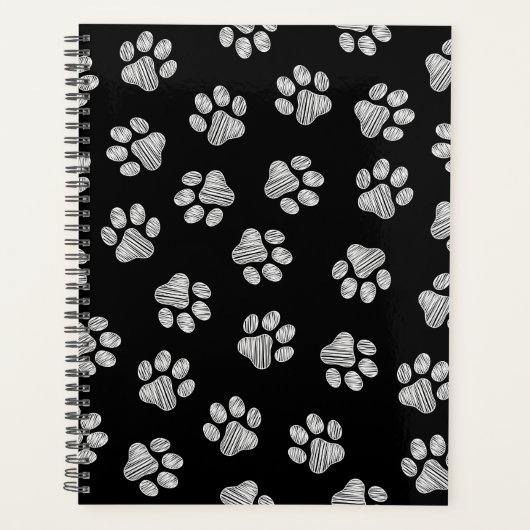 Doodle Paws, Dog Paws, White Paws Planner (Voorkant)