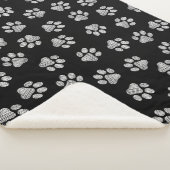 Doodle Paws, Dog Paws, White Paws Sherpa Deken (3/4)