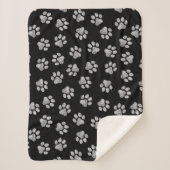 Doodle Paws, Dog Paws, White Paws Sherpa Deken (Voorkant)
