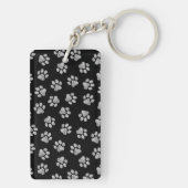 Doodle Paws, Dog Paws, White Paws Sleutelhanger (achterkant)
