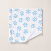Doodle Paws, Hondenpoten, Baby Blue Paws Bad Handdoek (Wasdoekje)