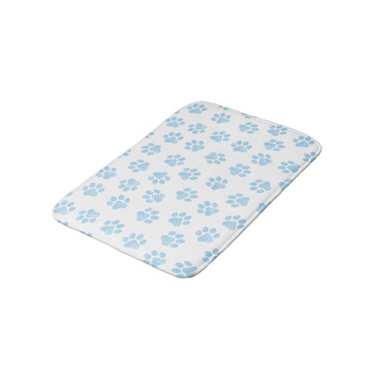 Doodle Paws, Hondenpoten, Baby Blue Paws Badmat (Gekanteld)