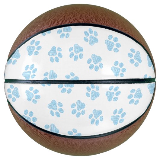 Doodle Paws, Hondenpoten, Baby Blue Paws Basketbal (Voorkant)