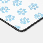 Doodle Paws, Hondenpoten, Baby Blue Paws Bureaumat (Hoek)