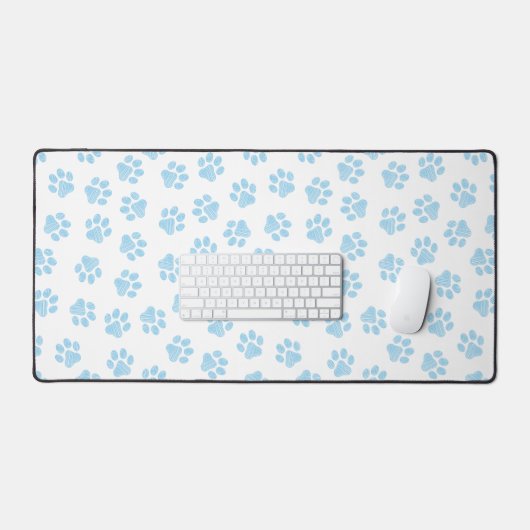 Doodle Paws, Hondenpoten, Baby Blue Paws Bureaumat (Keyboard & Muis)