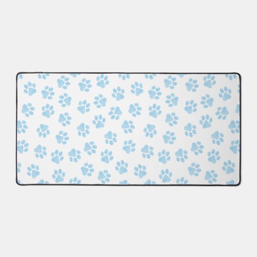 Doodle Paws, Hondenpoten, Baby Blue Paws Bureaumat (Voorkant)