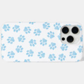 Doodle Paws, Hondenpoten, Baby Blue Paws Case-Mate iPhone Case (Achterkant (horizontaal))