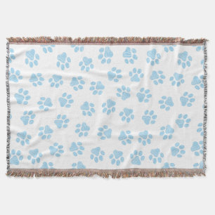 Doodle Paws, Hondenpoten, Baby Blue Paws Deken