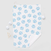 Doodle Paws, Hondenpoten, Baby Blue Paws Golfhanddoek (Insitu)