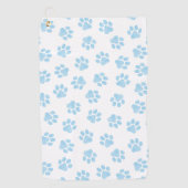Doodle Paws, Hondenpoten, Baby Blue Paws Golfhanddoek (Voorkant)
