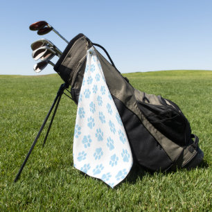 Doodle Paws, Hondenpoten, Baby Blue Paws Golfhanddoek