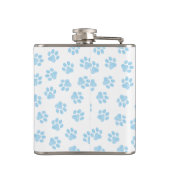 Doodle Paws, Hondenpoten, Baby Blue Paws Heupfles (Achterkant)