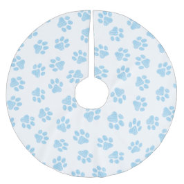 Doodle Paws, Hondenpoten, Baby Blue Paws Kerstboom Rok