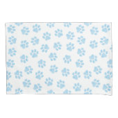 Doodle Paws, Hondenpoten, Baby Blue Paws Kussensloop (Voorkant)