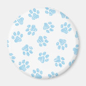 Doodle Paws, Hondenpoten, Baby Blue Paws Magneet (Voorkant)