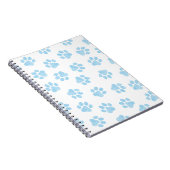 Doodle Paws, Hondenpoten, Baby Blue Paws Notitieboek (Rechterzijde)