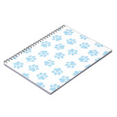 Doodle Paws, Hondenpoten, Baby Blue Paws Notitieboek (Linkerzijde)