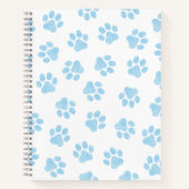 Doodle Paws, Hondenpoten, Baby Blue Paws Notitieboek (Voorkant)
