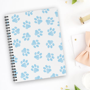Doodle Paws, Hondenpoten, Baby Blue Paws Notitieboek