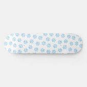 Doodle Paws, Hondenpoten, Baby Blue Paws Persoonlijk Skateboard (Horizontaal)