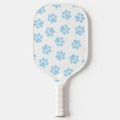 Doodle Paws, Hondenpoten, Baby Blue Paws Pickleball Paddle (Voorkant)