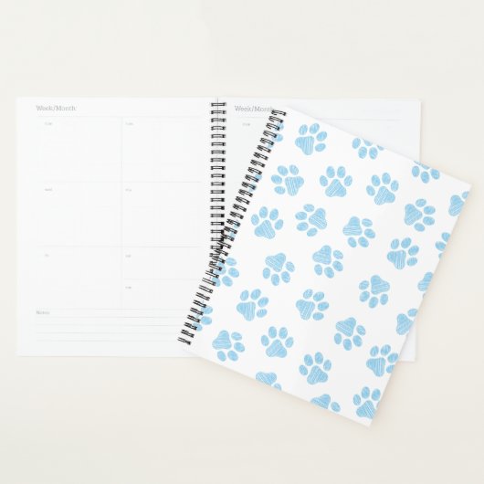 Doodle Paws, Hondenpoten, Baby Blue Paws Planner (Display)