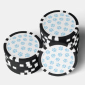 Doodle Paws, Hondenpoten, Baby Blue Paws Poker Chips (Opstapeling)