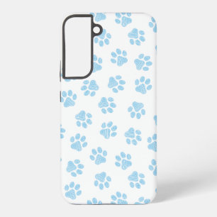 Doodle Paws, Hondenpoten, Baby Blue Paws Samsung Galaxy Hoesje