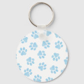Doodle Paws, Hondenpoten, Baby Blue Paws Sleutelhanger (Voorkant)