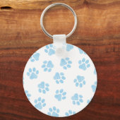 Doodle Paws, Hondenpoten, Baby Blue Paws Sleutelhanger (Voorkant)