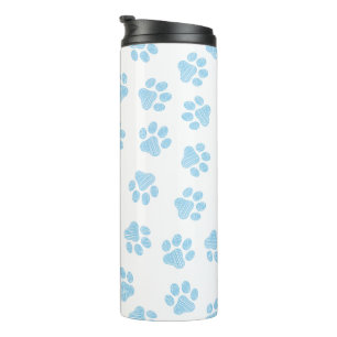 Doodle Paws, Hondenpoten, Baby Blue Paws Thermosbeker