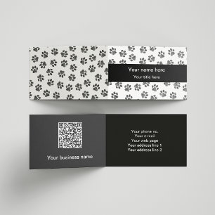 Doodle Paws, Hondenpoten, Kattenpoten, Zwarte Poot Visitekaartje