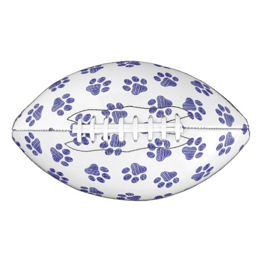 Doodle Paws, Hondenpoten, Navy Blue Paws American Football (Voorkant)
