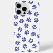 Doodle Paws, Hondenpoten, Navy Blue Paws Case-Mate iPhone Case (Achterkant)