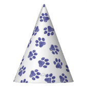 Doodle Paws, Hondenpoten, Navy Blue Paws Feesthoedjes (Links)