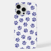 Doodle Paws, Hondenpoten, Navy Blue Paws iPhone Hoesje (Achterkant)
