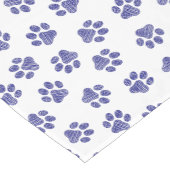 Doodle Paws, Hondenpoten, Navy Blue Paws Korte Tafelloper (Hoek)
