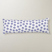 Doodle Paws, Hondenpoten, Navy Blue Paws Lichaamskussen (Achterkant)
