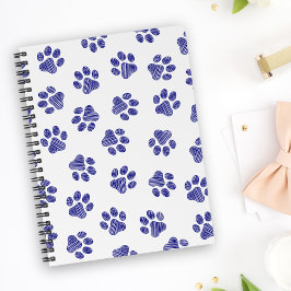 Doodle Paws, Hondenpoten, Navy Blue Paws Notitieboek