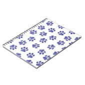 Doodle Paws, Hondenpoten, Navy Blue Paws Notitieboek (Linkerzijde)