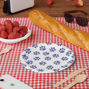 Doodle Paws, Hondenpoten, Navy Blue Paws Papieren Bordje