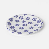 Doodle Paws, Hondenpoten, Navy Blue Paws Papieren Bordje (Gekanteld)
