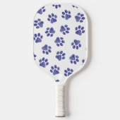 Doodle Paws, Hondenpoten, Navy Blue Paws Pickleball Paddle (Voorkant)