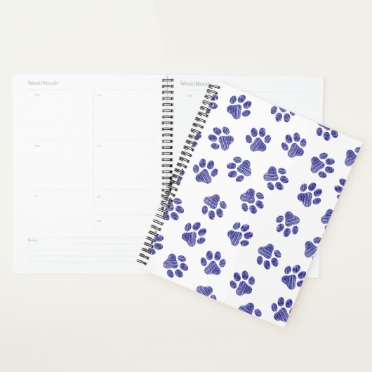 Doodle Paws, Hondenpoten, Navy Blue Paws Planner (Display)