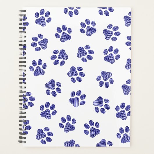 Doodle Paws, Hondenpoten, Navy Blue Paws Planner (Voorkant)