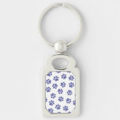 Doodle Paws, Hondenpoten, Navy Blue Paws Sleutelhanger (Voorkant)