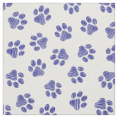 Doodle Paws, Hondenpoten, Navy Blue Paws Stof (Swatch)