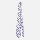Doodle Paws, Hondenpoten, Navy Blue Paws Stropdas (Voorkant)