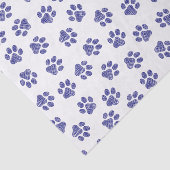 Doodle Paws, Hondenpoten, Navy Blue Paws Tissuepapier (Detail)